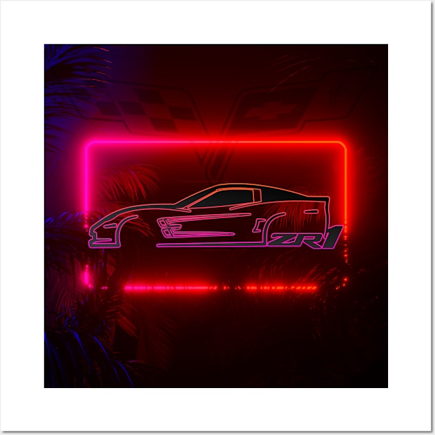 Corvette Wall Art Wall Art by StatusFaction